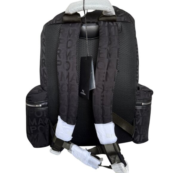 Emporio Armani Black Nylon oversized Drawstring Logo Backpack - Picture 2 of 16